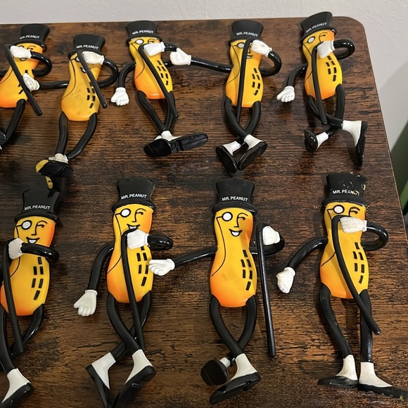 đź”´Vintage Planters Mr. Peanut Bendy Bendable Advertising Toy Figure LISTING FOR 1 - Picture 3 of 13
